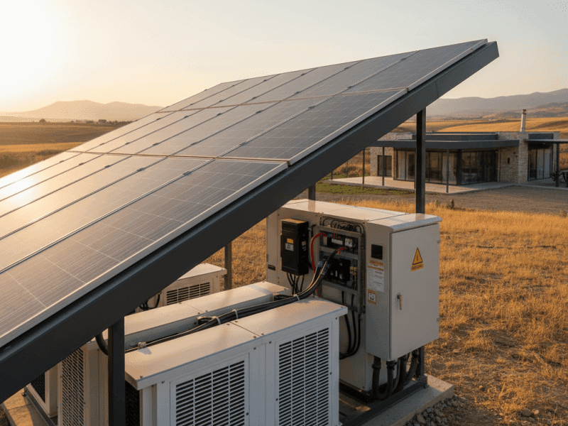 Kayseri Turan'daki Çiftliğe Özel Tasarladığımız 26.4kWp Hibrit Güneş Enerjisi Sistemi - Kayen Mühendislik